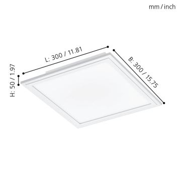 Eglo - LED Plafond Lamp LED/16W/230V