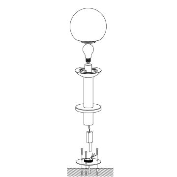 Eglo 33565 - Dimbare LED buitenlamp NISIA-C 1xE27/9W/230V 525 mm IP44