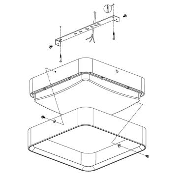 Eglo 33573 - Plafonnier extérieur à intensité variable PIOVE-C LED/14W/230V IP44