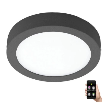 Eglo 33577 - Plafonnier à intensité variable LED ARGOLIS-C LED/16,5W/230V IP44 anthracite