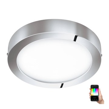 Eglo 33667 - Plafonnier LED RGBW à intensité variable salle de bain FUEVA-C LED21W/230V d. 30 cm IP44