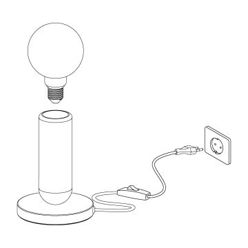 Eglo - Lampe de table 1xE27/40W/230V