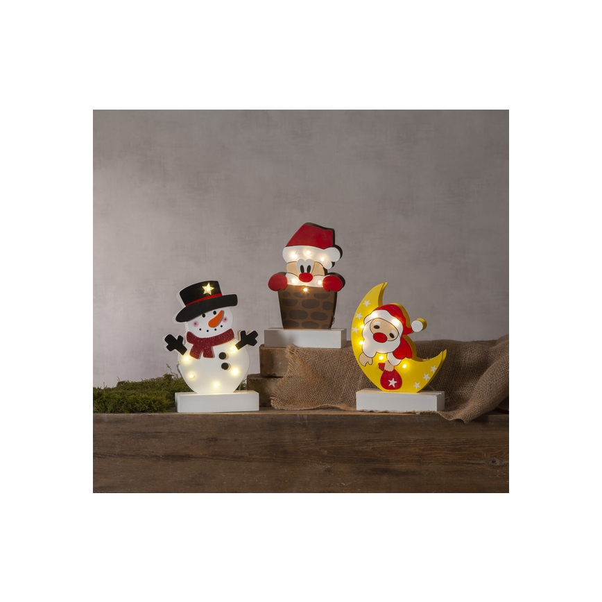 Eglo - LED Kerst Decoratie 6xLED/0,06W/2xAA Kerstman