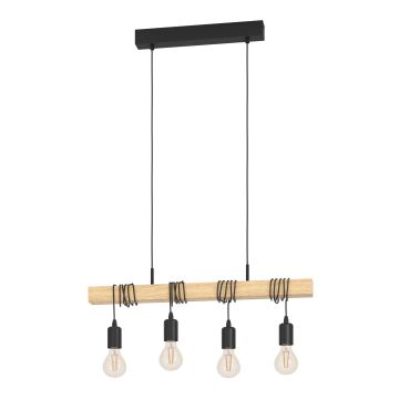 Eglo - Suspension filaire 4xE27/60W/230V - FSC certifié