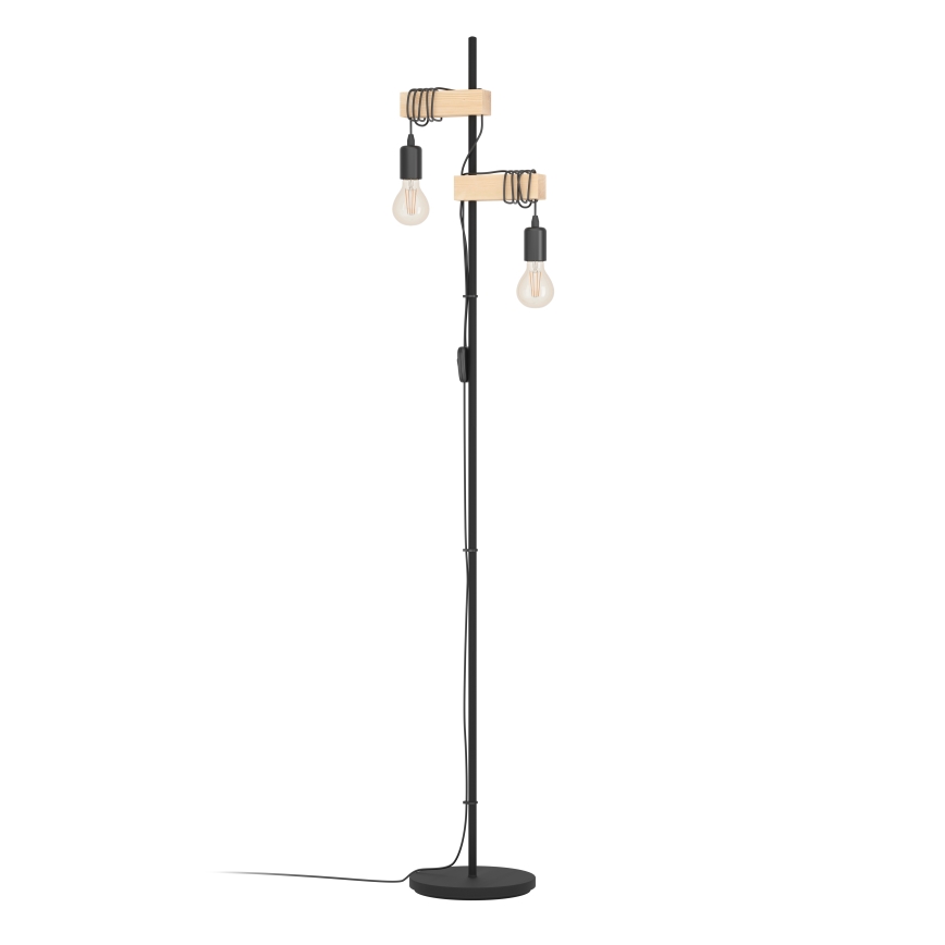 Eglo - Lampadaire 2xE27/10W/230V - certifié FSC