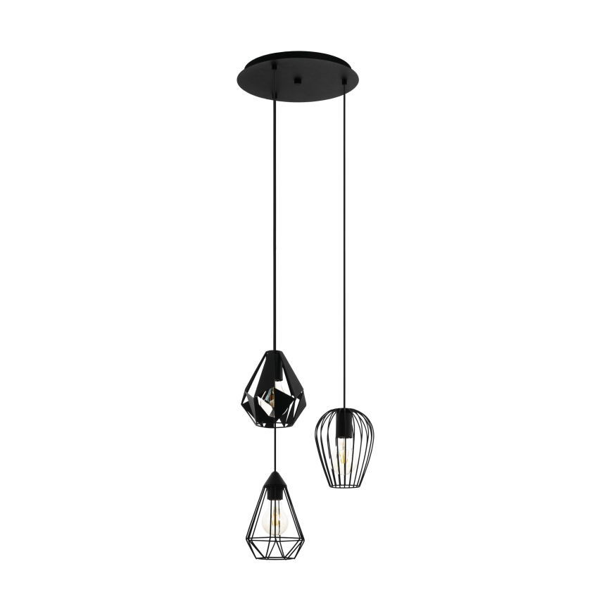 Eglo - Suspension filaire 3xE27/40W/230V