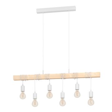 Eglo - Suspension filaire 6xE27/60W/230V - FSC certifié