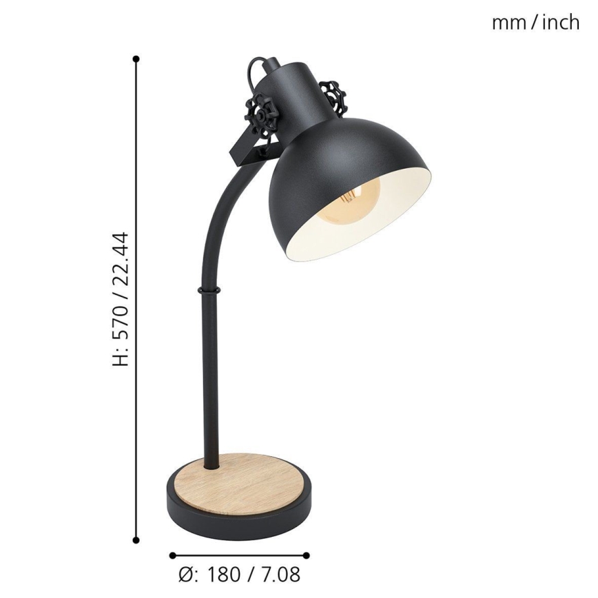 Eglo - Lampe de table 1xE27/28W/230V - FSC certifié