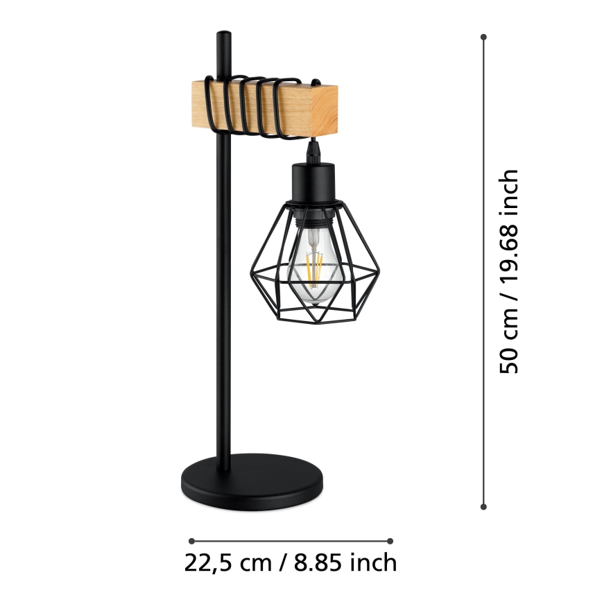 Eglo - Lampe de table 1xE27/60W/230V - FSC certifié