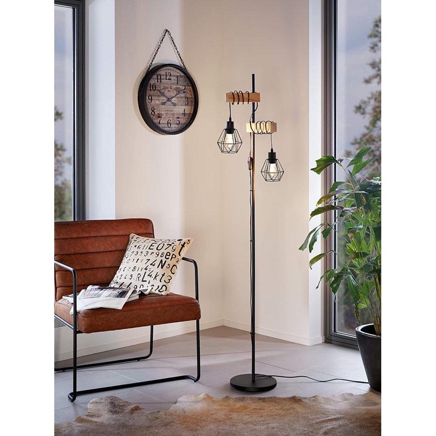 Eglo - Lampadaire 2xE27/60W/230V - FSC certifié