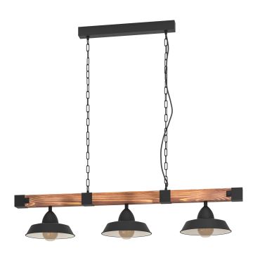 Eglo - Hanglamp aan een ketting 3xE27/60W/230V - FSC gecertificeerd