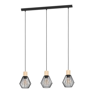 Eglo - Suspension filaire 3xE27/60W/230V - FSC certifié