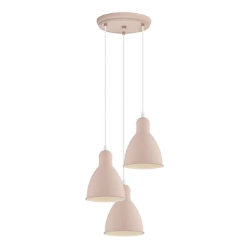 EGLO 49084 - Lustre avec fil PRIDDY-P 3xE27/60W/230V