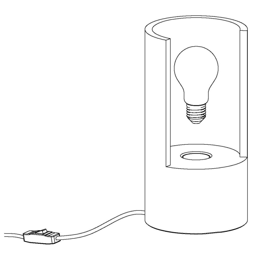 Eglo 49111 - lampe de table LYNTON 1xE27/60W/230V