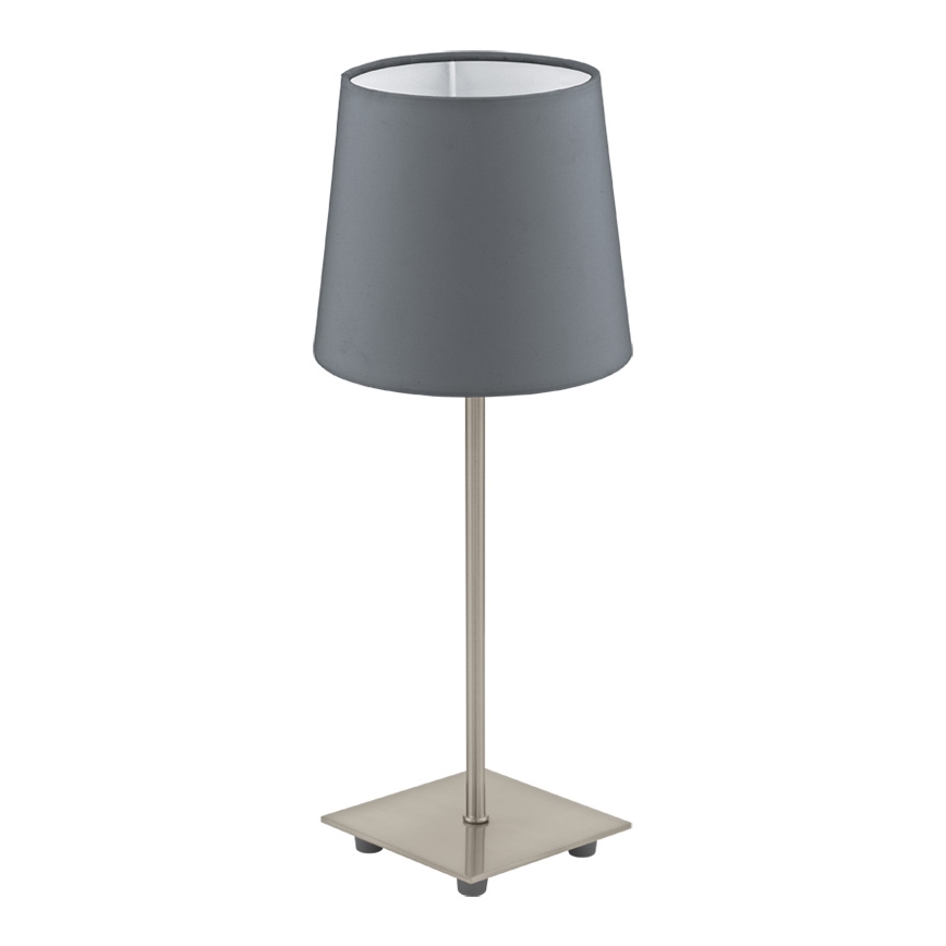 Eglo 54906 - Lampe de table 1xE14/6W/230V gris/chrome