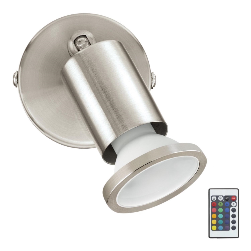 Eglo 75382 - Dimbare LED RGBW Wand Spot BUZZ 1xGU10/4W/230V+ afstandsbediening