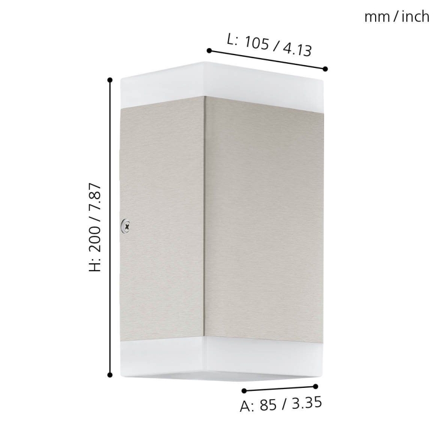 Eglo - Applique murale LED d'extérieur 2xGU10/4,6W/230V IP44