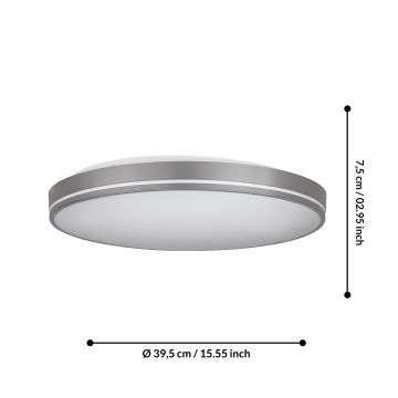 Eglo - Dimbare LED Plafondlamp LED/22W/230V 3000-6500K + afstandsbediening