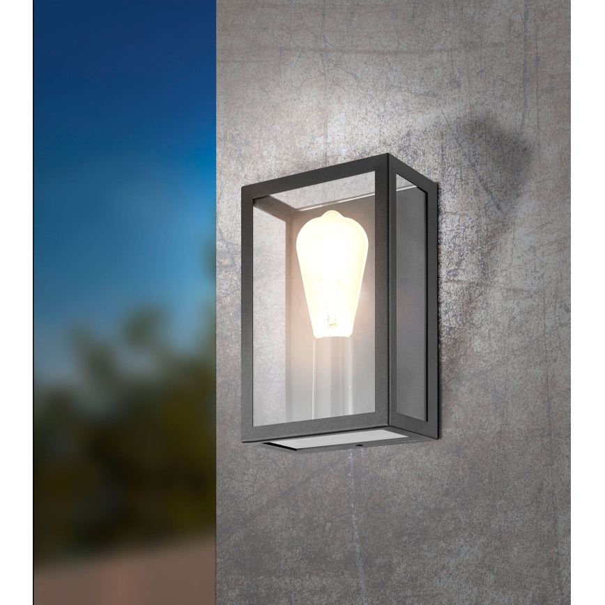 Eglo 780427 - Wandlamp voor buiten ALGECIRAS 1xE27/60W/230V IP44 zwart