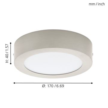 Eglo 78213 - LED Plafondlamp FUEVA LED/10,9W/230V