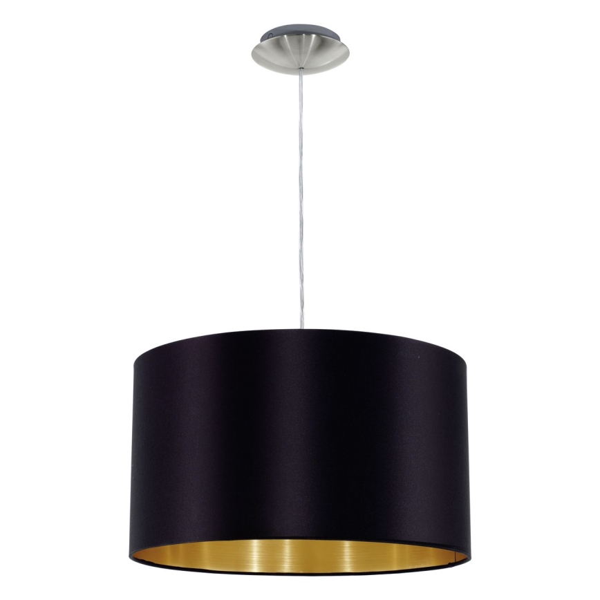 Eglo 78691 - Hanglamp aan een koord MASERLO 1xE27/60W/230V diameter 38 cm zwart/koper