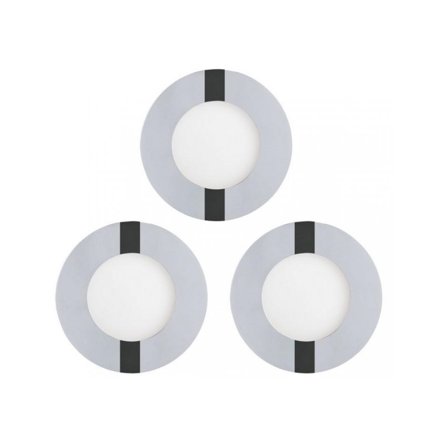 Eglo 78733 - SET 3x Hangende LED Badkamer plafond verlichting FUEVA 1xLED/2,7W/230V IP44