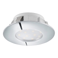 Eglo 78742 - LED Inbouwlamp PINEDA 1xLED/12W/230V glanzend chroom