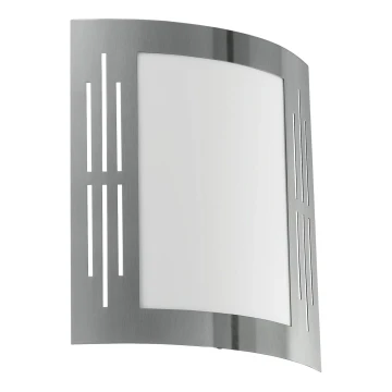 Eglo 79282 - Applique murale extérieure CITY 1xE27/60W/230V chrome IP44