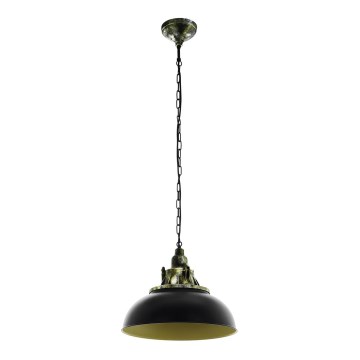 Eglo 79463 - Hanglamp aan een ketting PETRITOLI 1xE27/60W/230V zwart