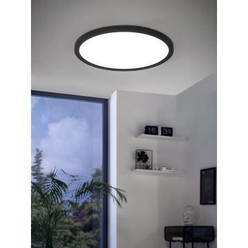 Eglo - Dimbare LED RGBW Plafond Lamp LED/14,6W/230V zwart ZigBee