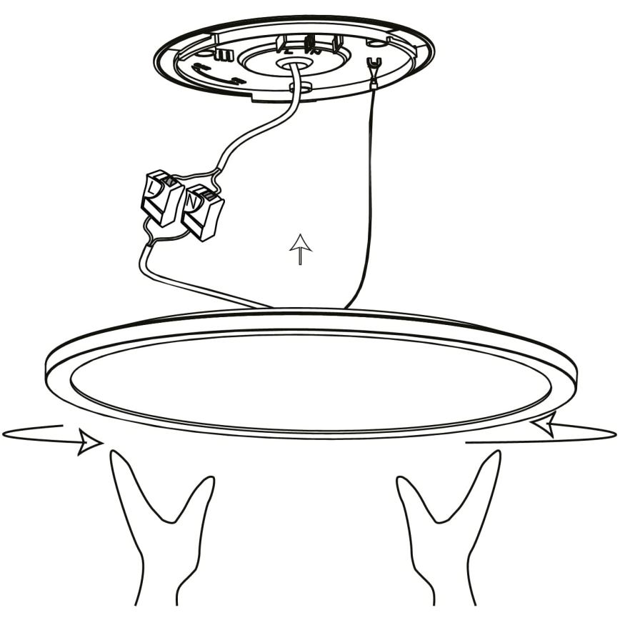 Eglo - Dimbare LED RGBW Plafond Lamp LED/14,6W/230V zwart ZigBee