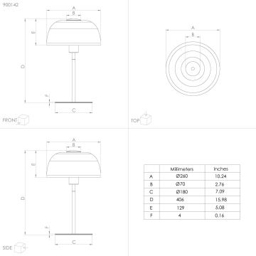 Eglo - Tafellamp 1xE27/40W/230V zwart/wit