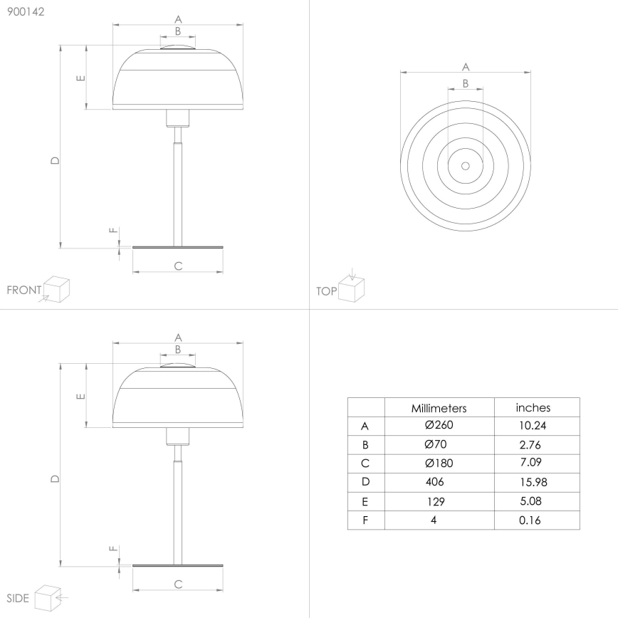 Eglo - Tafellamp 1xE27/40W/230V zwart/wit