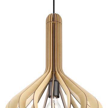 Eglo - Suspension filaire 1xE27/40W/230V diam. 38 cm beige