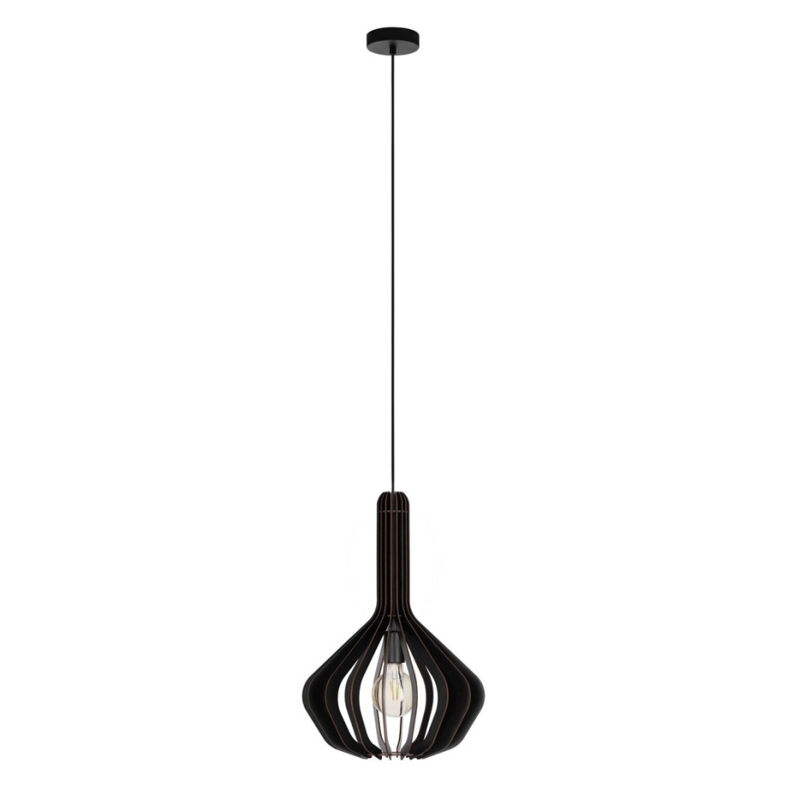 Eglo - Hanglamp aan een koord 1xE27/40W/230V diameter 38 cm zwart