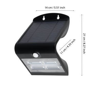 Eglo - Solar LED Lamp voor Buiten met Sensor LED/3,2W/3,7V IP54