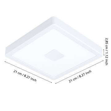 Eglo - Plafonnier LED d'extérieur LED/17W/230V IP44 blanc