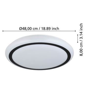 Eglo - Plafonnier LED/19,5W/230V