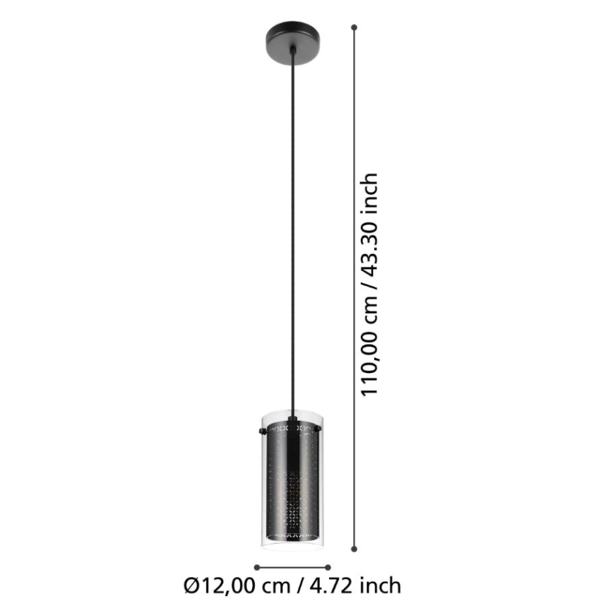 Eglo - Suspension filaire 1xE27/10W/230V