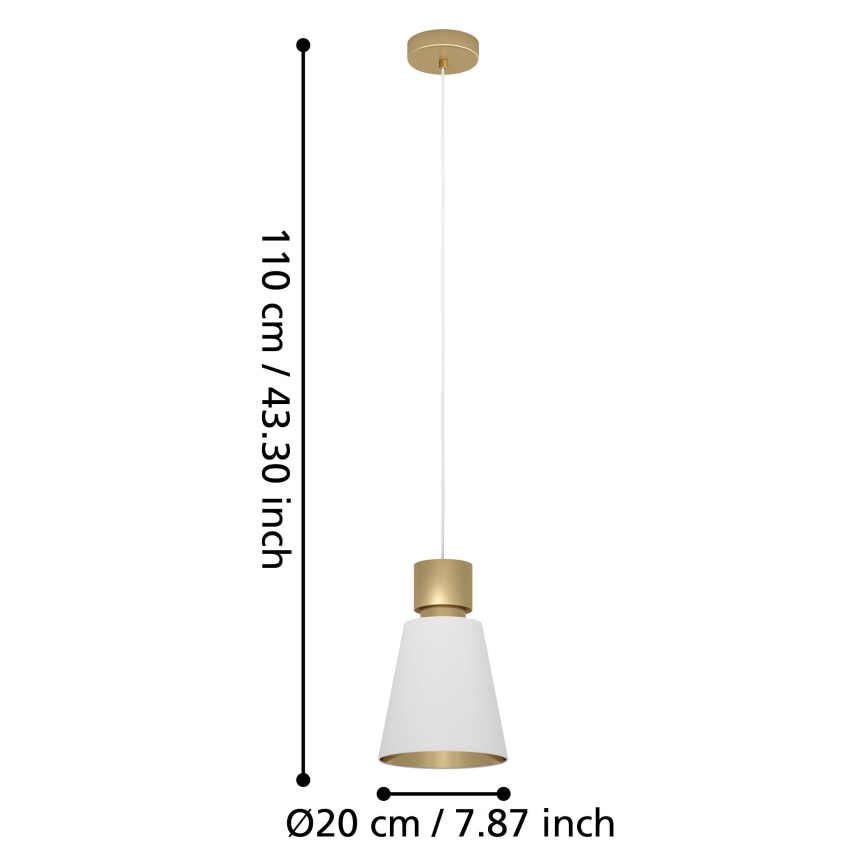 Eglo - Hanglamp aan een koord 1xE27/40W/230V