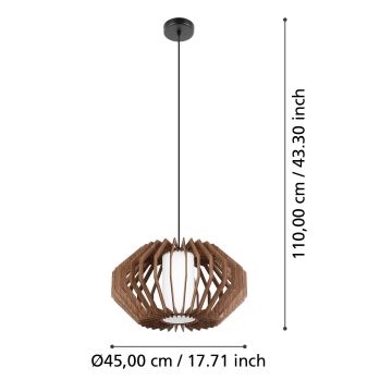 Eglo - Suspension filaire 1xE27/40W/230V