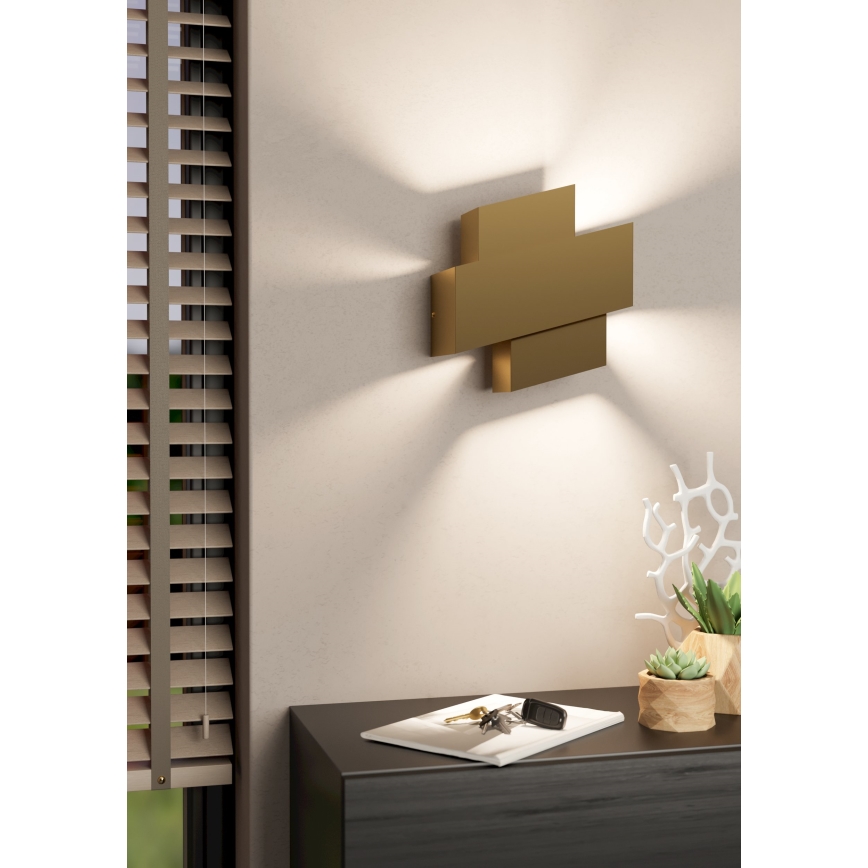 Eglo - Wandlamp 1xE27/40W/230V goud