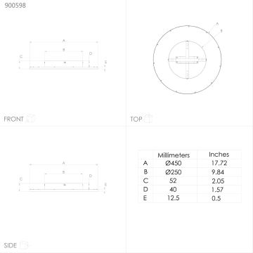 Eglo 900598 - Plafonnier à intensité variable LED/24W/230V + Télécommande