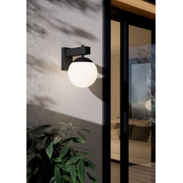 Eglo - Wandlamp voor buiten 1xE27/40W/230V zwart IP44