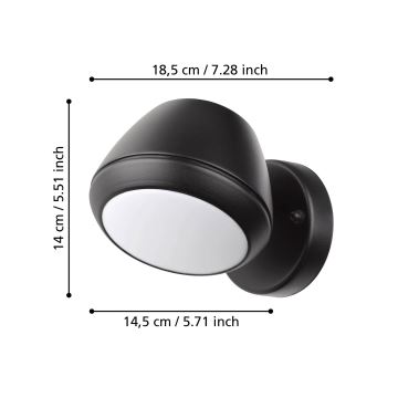 Eglo - LED Wandlamp voor buiten 1xGU10/4,6/230V IP44