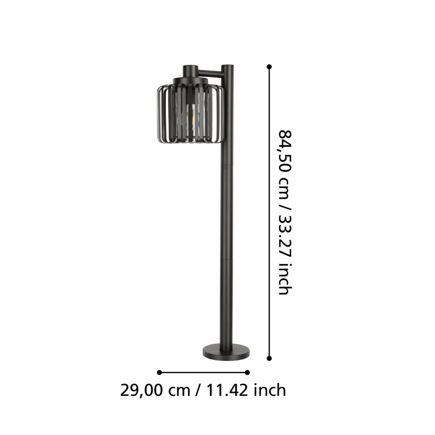 Eglo - Lampadaire d'extérieur 1xE27/40W/230V IP65