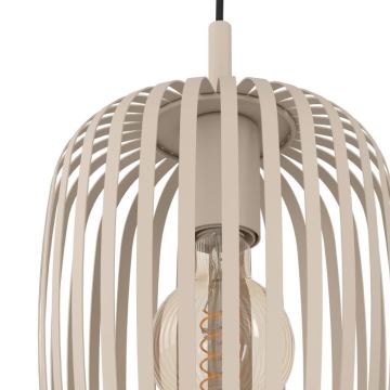 Eglo - Suspension filaire 3xE27/40W/230V beige