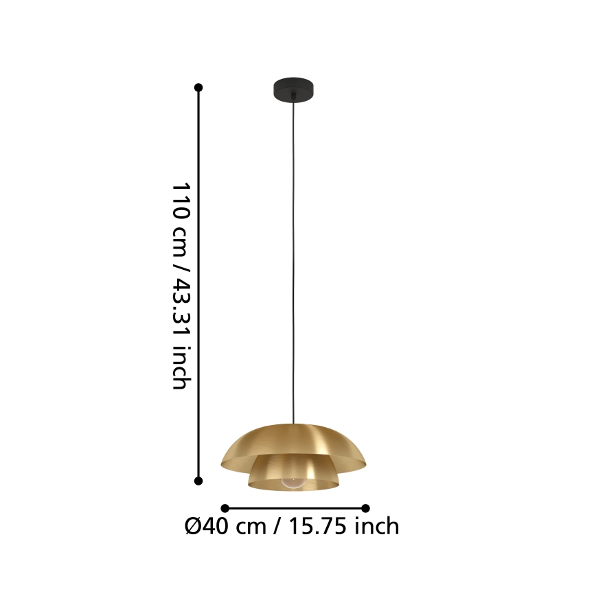 Eglo - Hanglamp aan een koord 1xE27/40W/230V