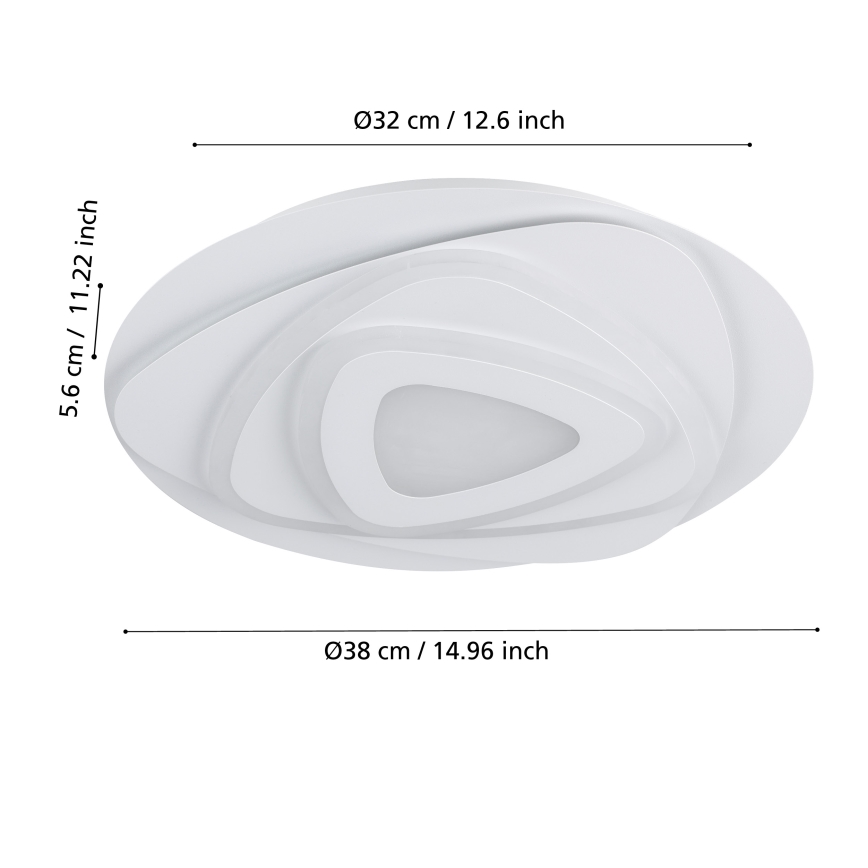 Eglo - Plafonnier LED/21W/230V d. 38 cm