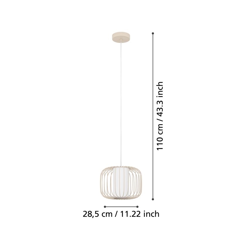 Eglo - Hanglamp aan een koord 1xE27/40W/230V diameter 28,5 cm